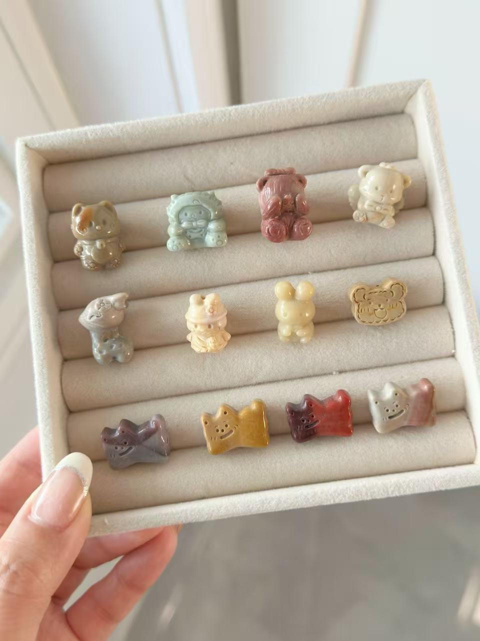 ANIMALS Alashan Agate Bead Charms | Natural Stone Beads, Mixed Colors & Styles | DIY Jewelry Supplies (Copy)