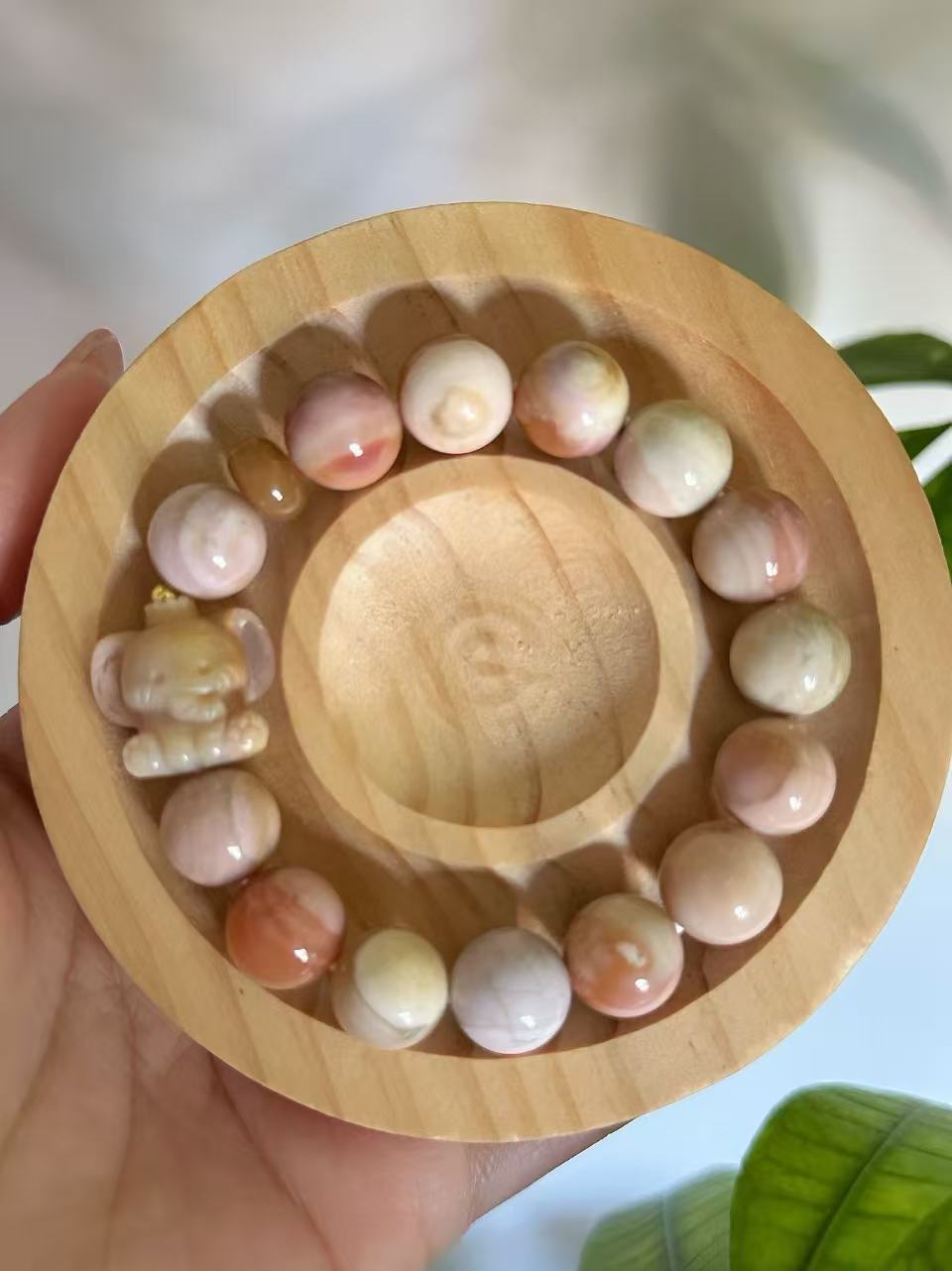 Fruity Alashan Agate Bead Bracelet with Cute Charm Gift Idea | Natural stone Handmade Bracelet | Energy Bracelet | Gift for Her