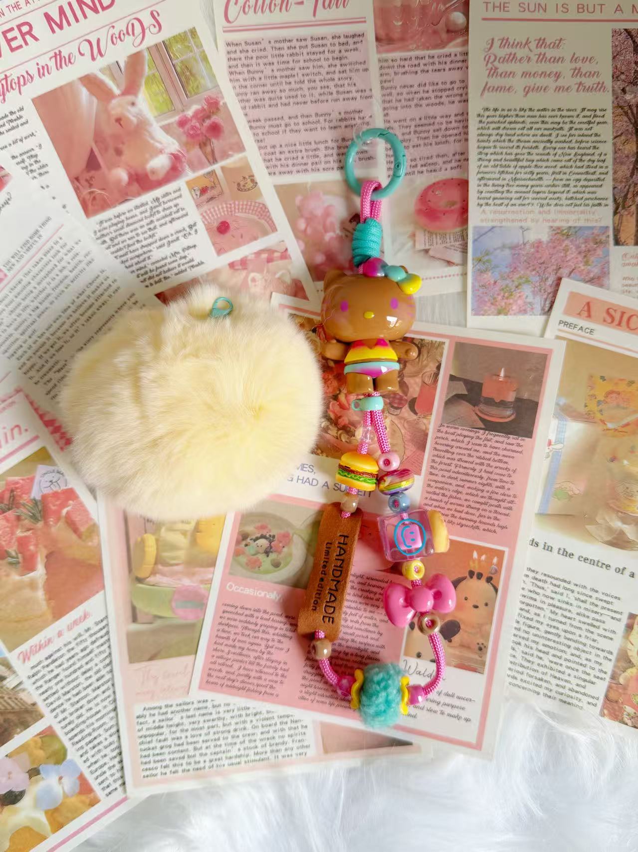 Kawaii KT Phone Charm – Soft, Cute & Perfect for Any Phone