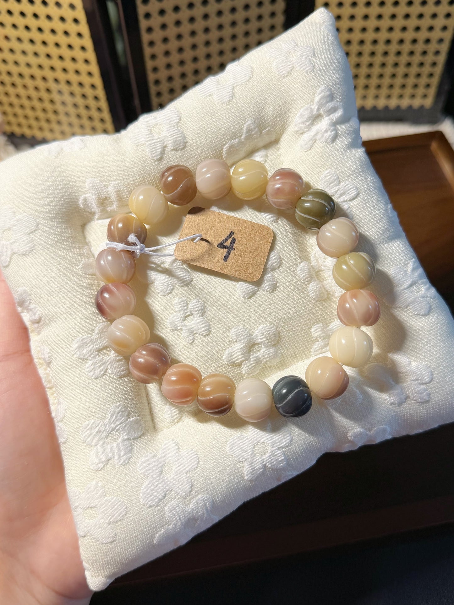 13mm卷卷酥 Bodhi Root Bracelet | Prayer Beads | Handmade Bracelet | Natural Bodhi Root