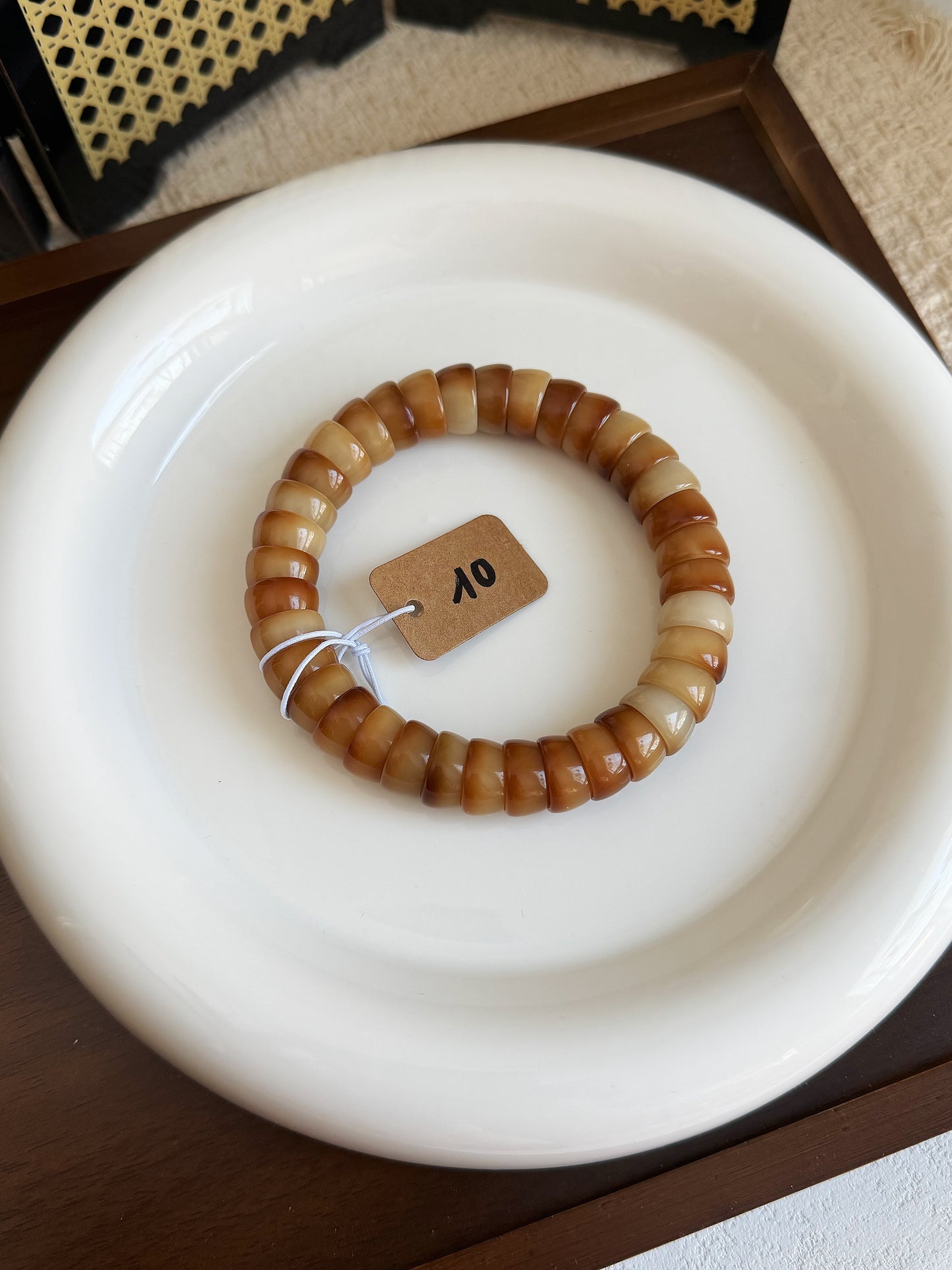 12mm碗肠 Bodhi Root Bracelet | Prayer Beads | Handmade Bracelet | Natural Bodhi Root