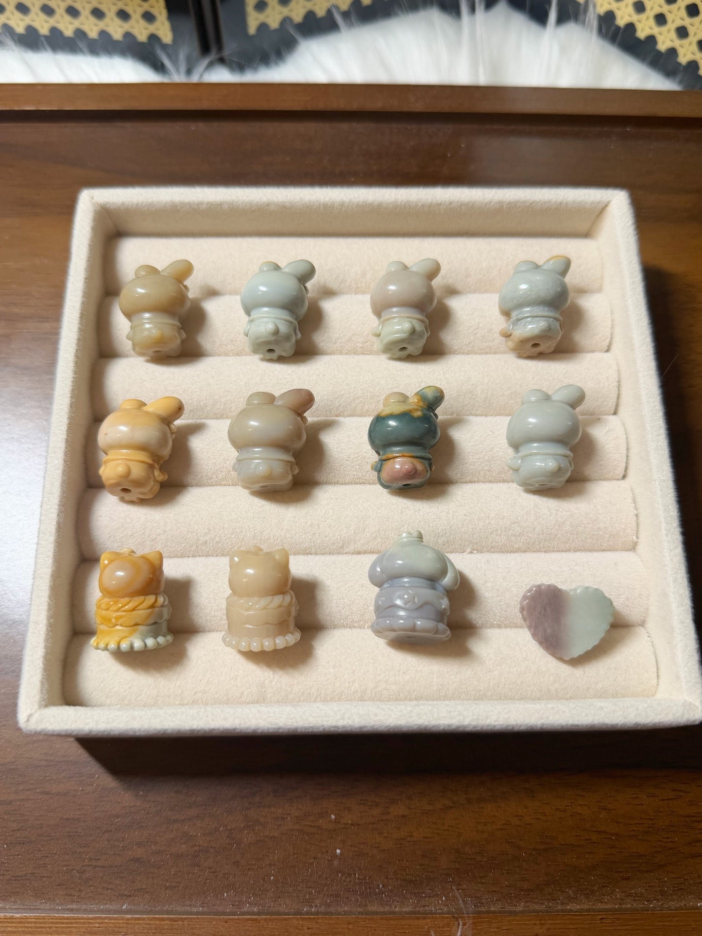 SR 11 Alashan Agate Bead Charms | Natural Stone Beads, Mixed Colors & Styles | DIY Jewelry Supplies