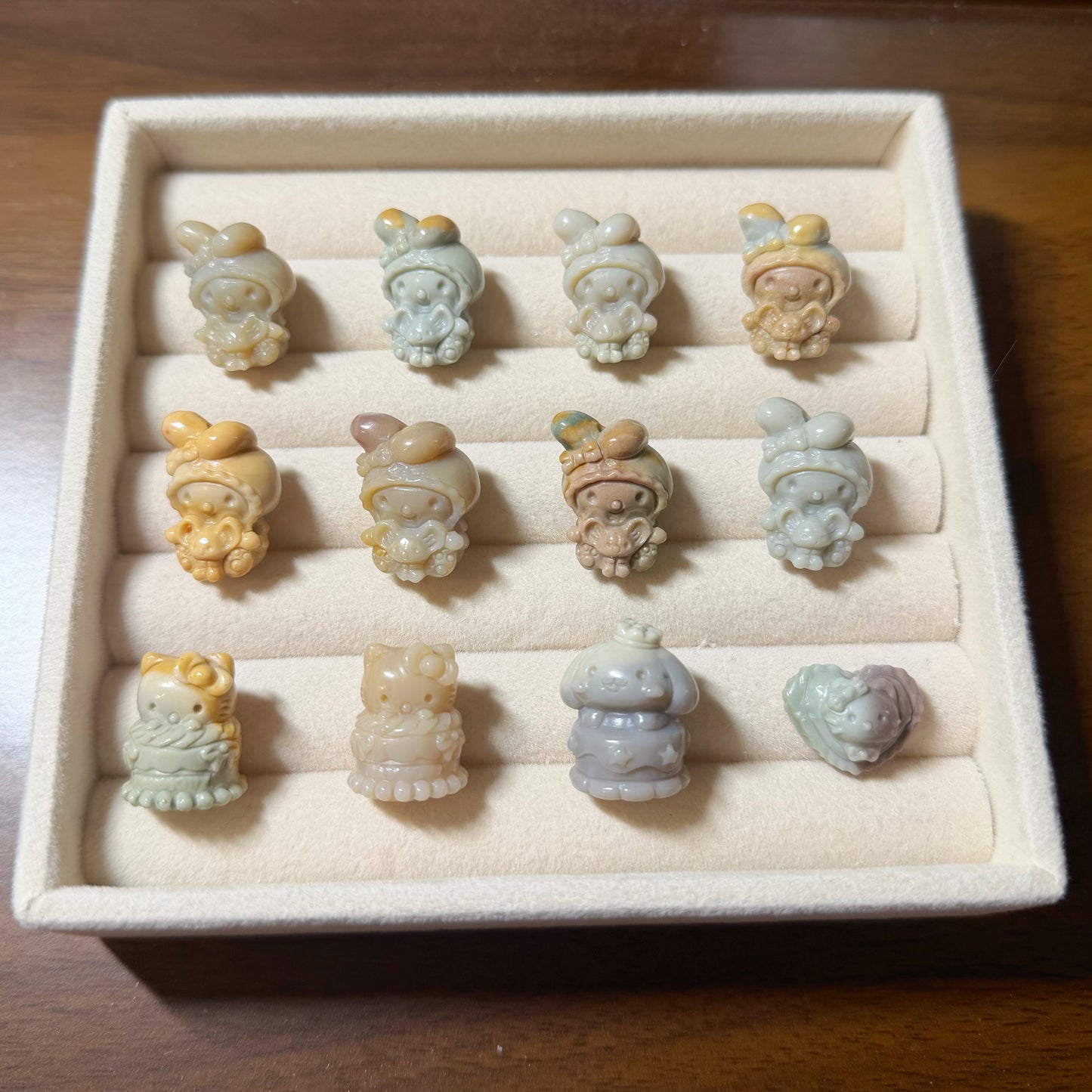SR 11 Alashan Agate Bead Charms | Natural Stone Beads, Mixed Colors & Styles | DIY Jewelry Supplies