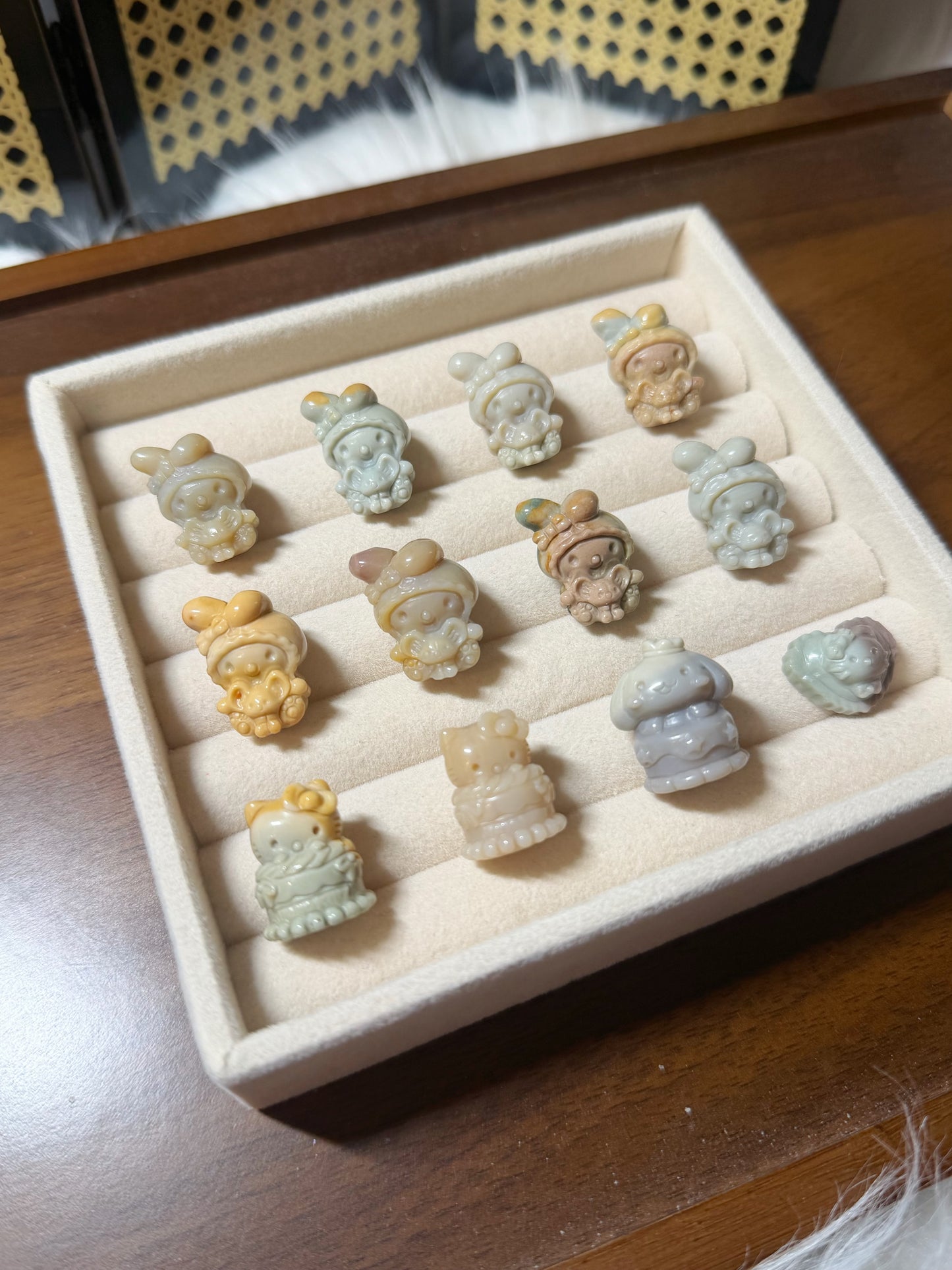 SR 11 Alashan Agate Bead Charms | Natural Stone Beads, Mixed Colors & Styles | DIY Jewelry Supplies