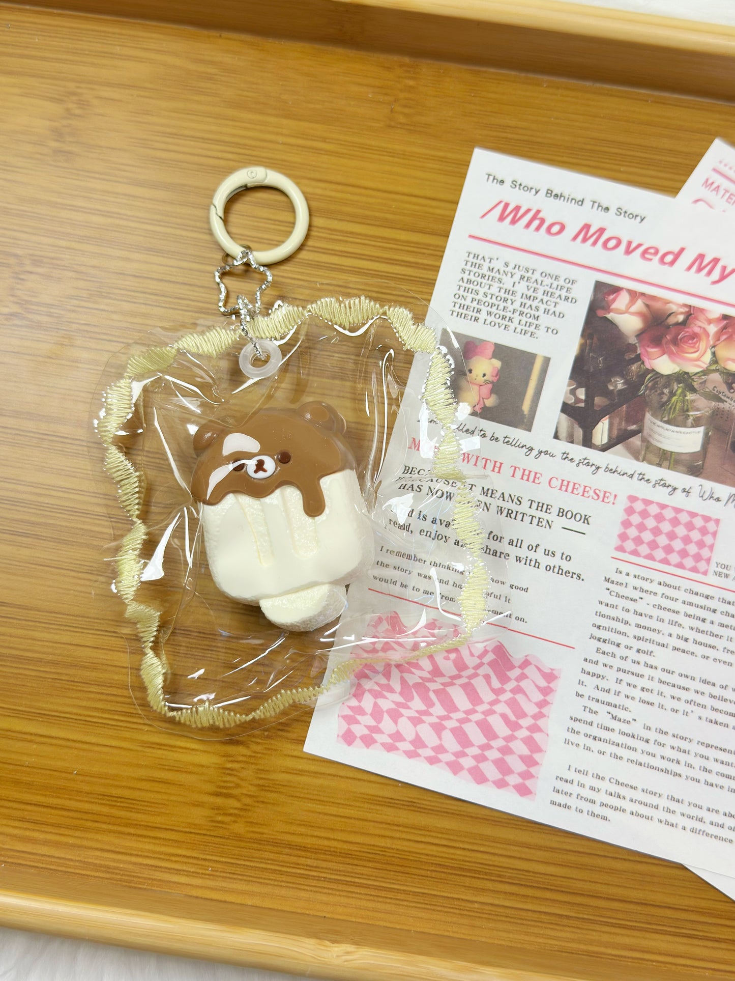 Icecream Handmade Taba Squishy Keychain