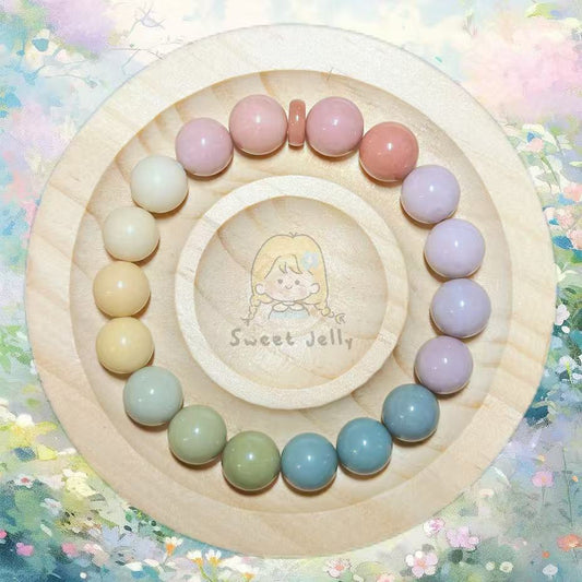 10mm Pastel Rainbow Alashan Bracelet