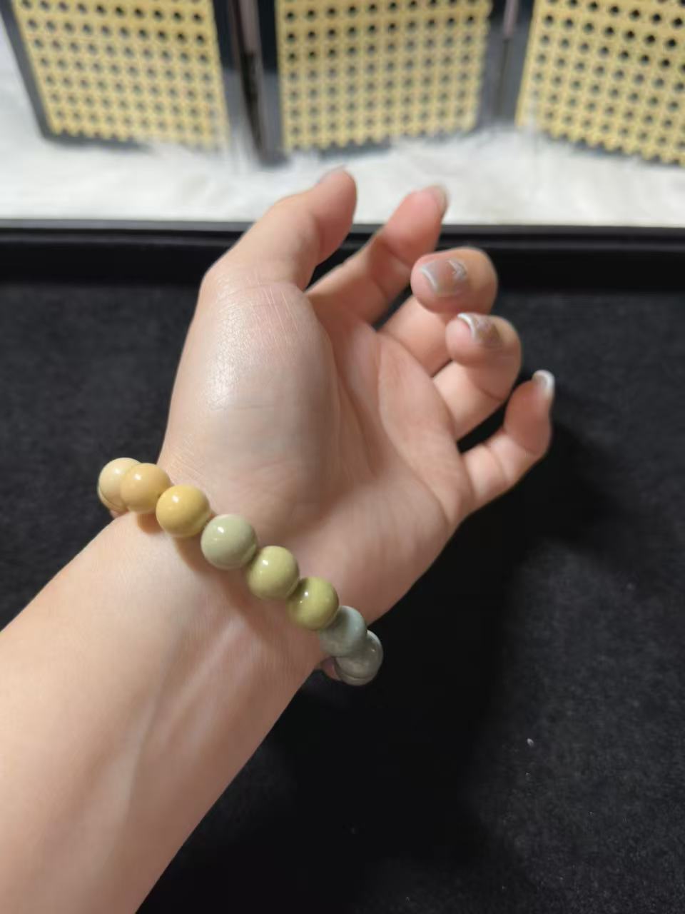 10mm Pastel Rainbow Alashan Bracelet