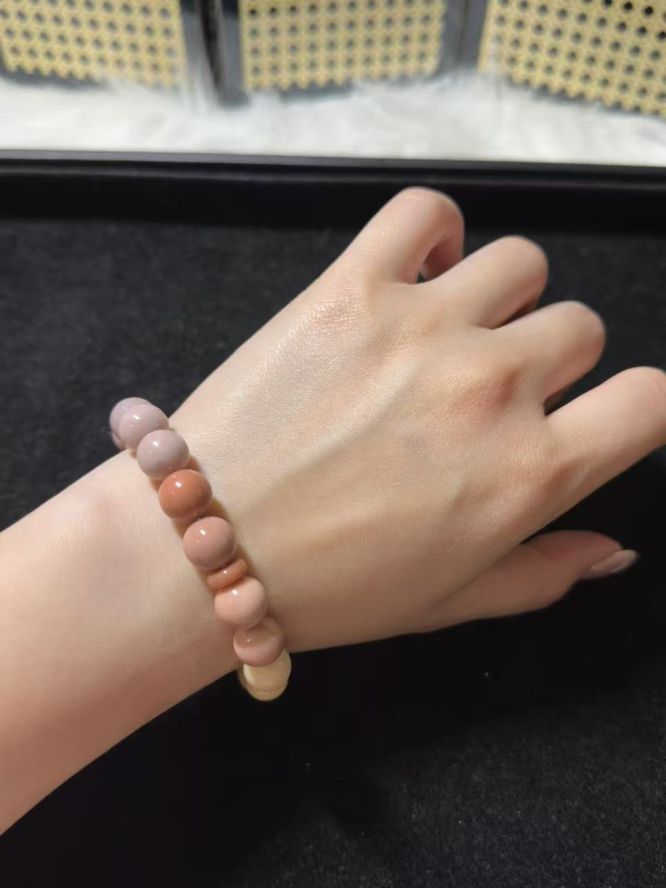 10mm Pastel Rainbow Alashan Bracelet