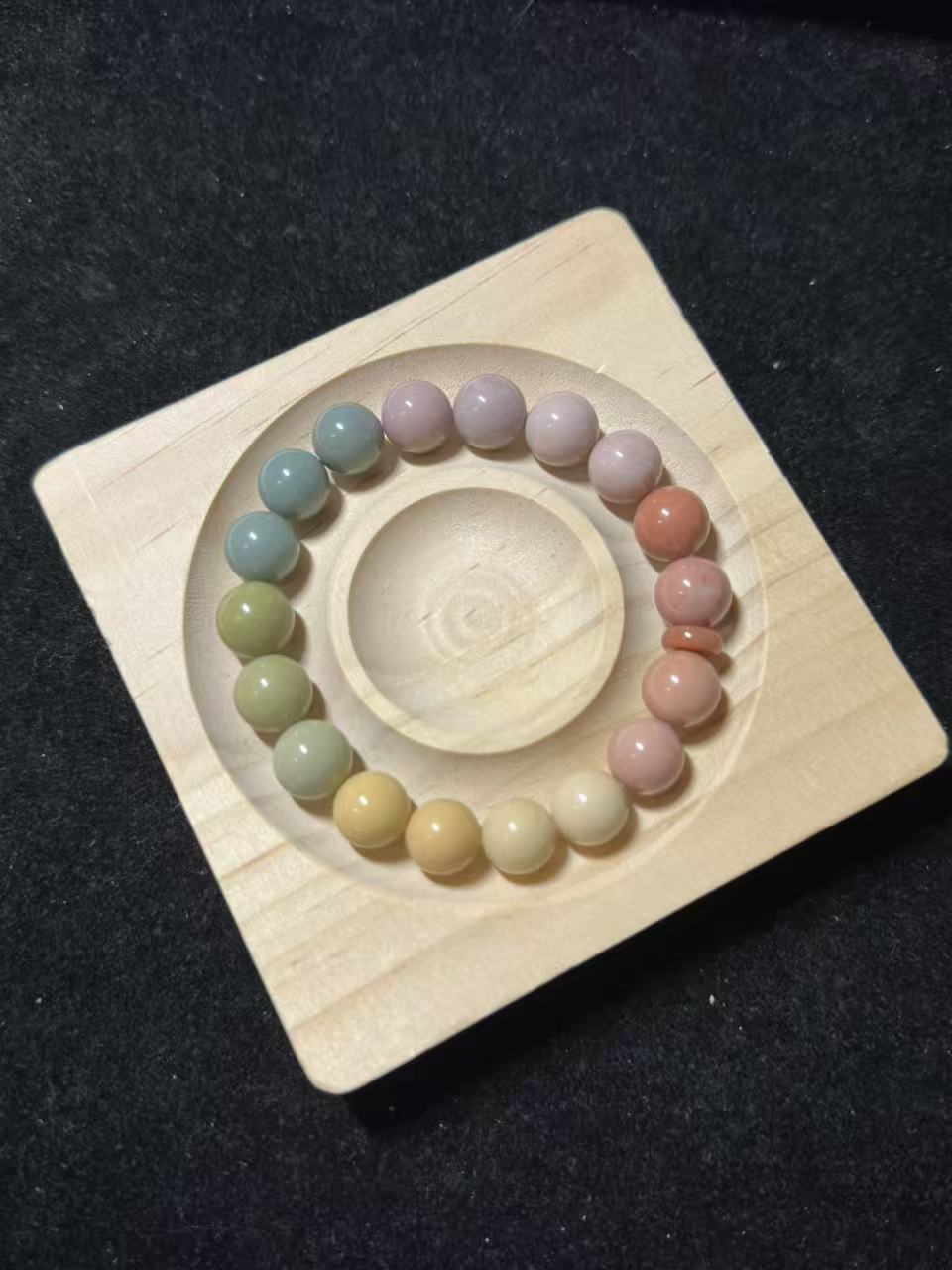 10mm Pastel Rainbow Alashan Bracelet