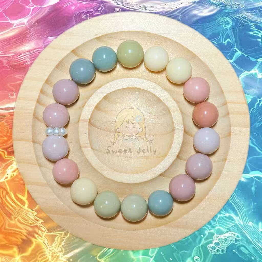 10mm Pastel Rainbow Alashan Bracelet 2