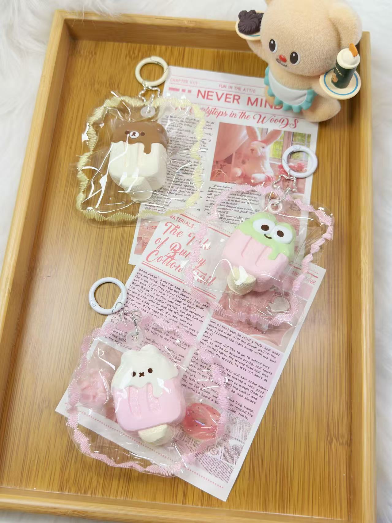 Icecream Handmade Taba Squishy Keychain