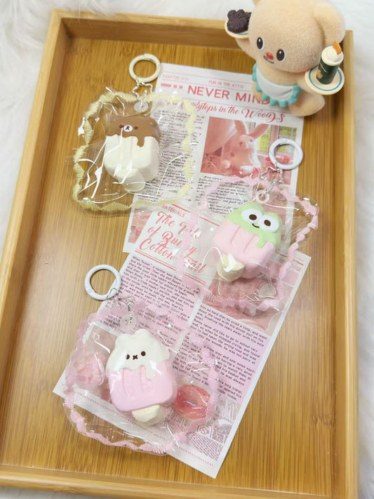 Icecream Handmade Taba Squishy Keychain