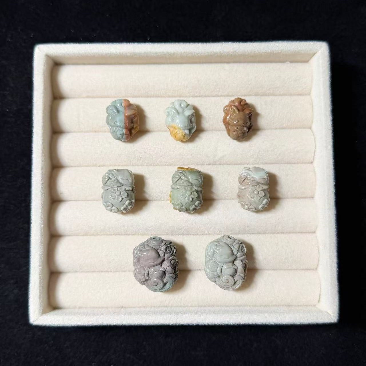 FOX Alashan Agate Bead Charms | Natural Stone Beads, Mixed Colors & Styles | DIY Jewelry Supplies