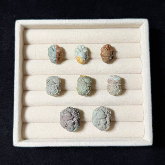 FOX Alashan Agate Bead Charms | Natural Stone Beads, Mixed Colors & Styles | DIY Jewelry Supplies