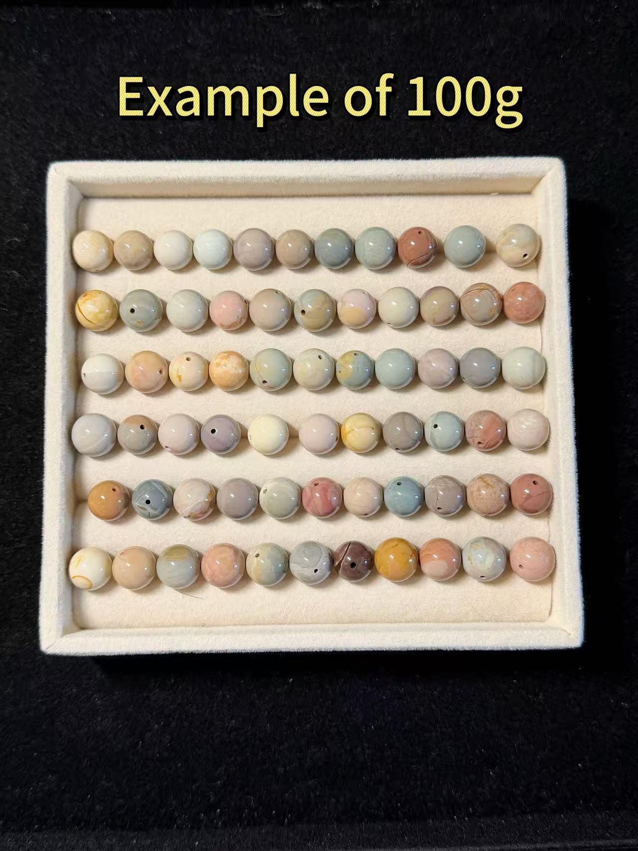 10mm Alashan Agate Beads – Random Mix Match | Natural Beads| 100g | Stone Beads, Mixed Colors & Styles | DIY Jewelry Supplies