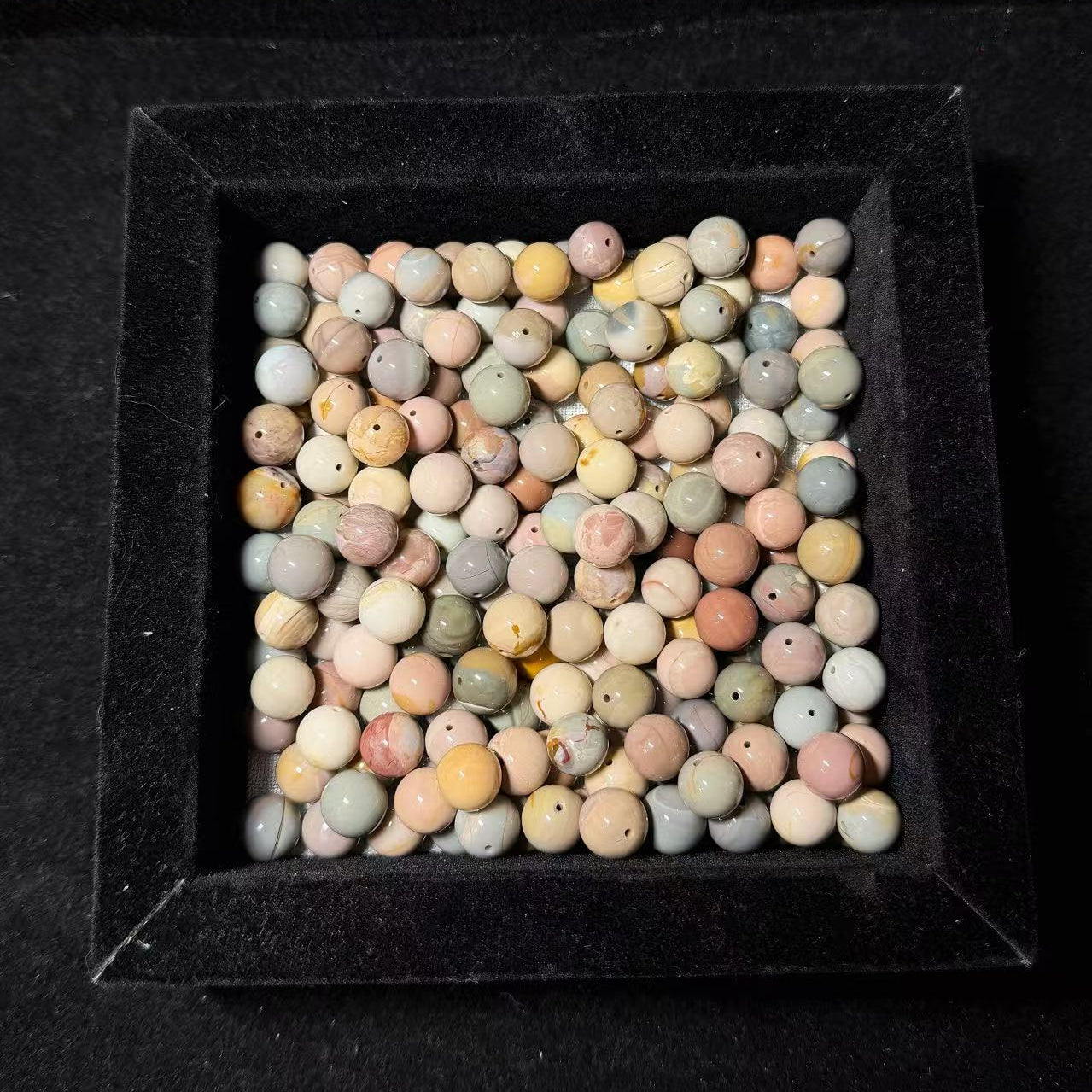 10mm Alashan Agate Beads – Random Mix Match | Natural Beads| 100g | Stone Beads, Mixed Colors & Styles | DIY Jewelry Supplies