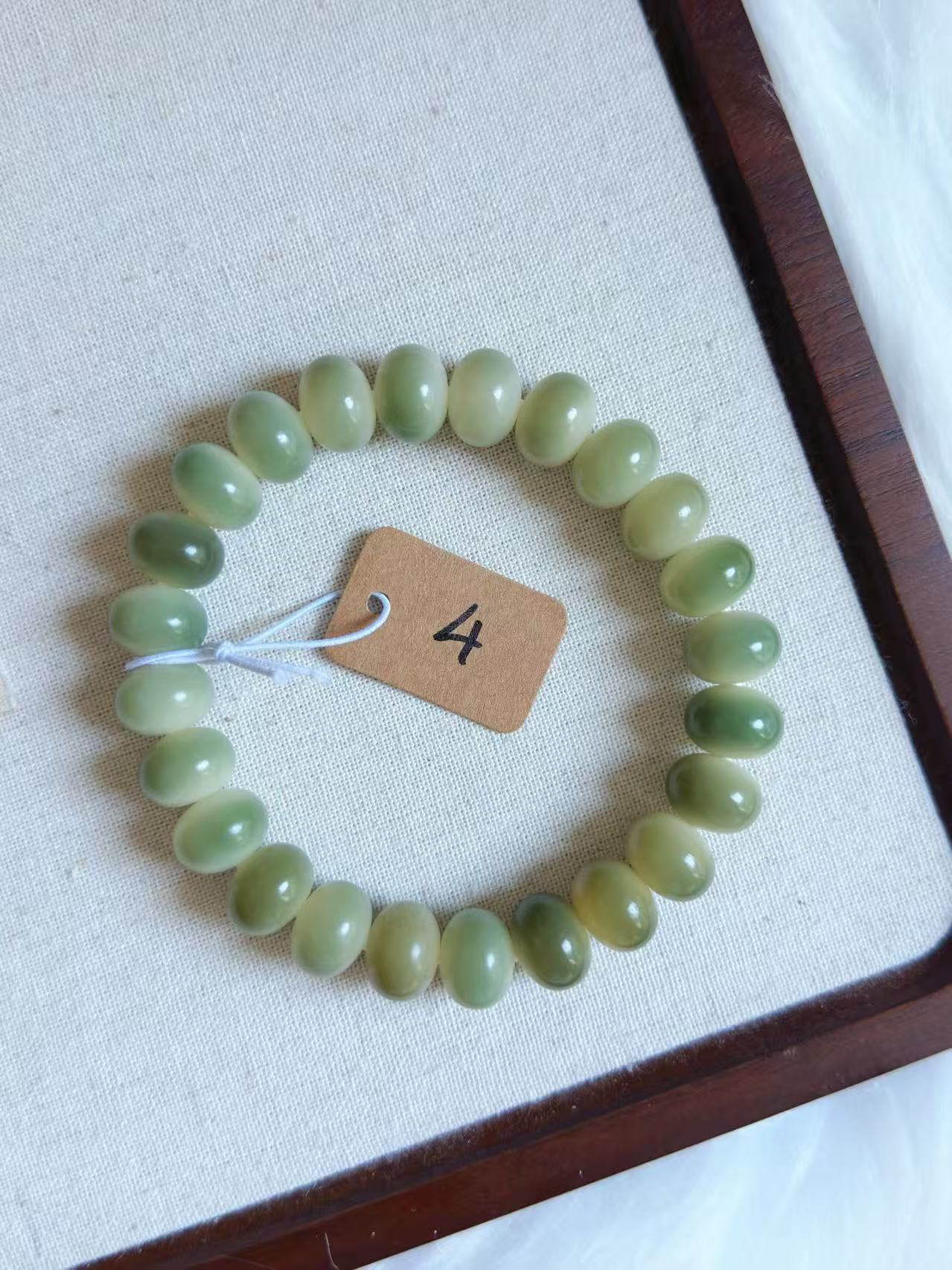 13mm玉化算盘 Bodhi Root Bracelet | Prayer Beads | Handmade Bracelet | Natural Bodhi Root