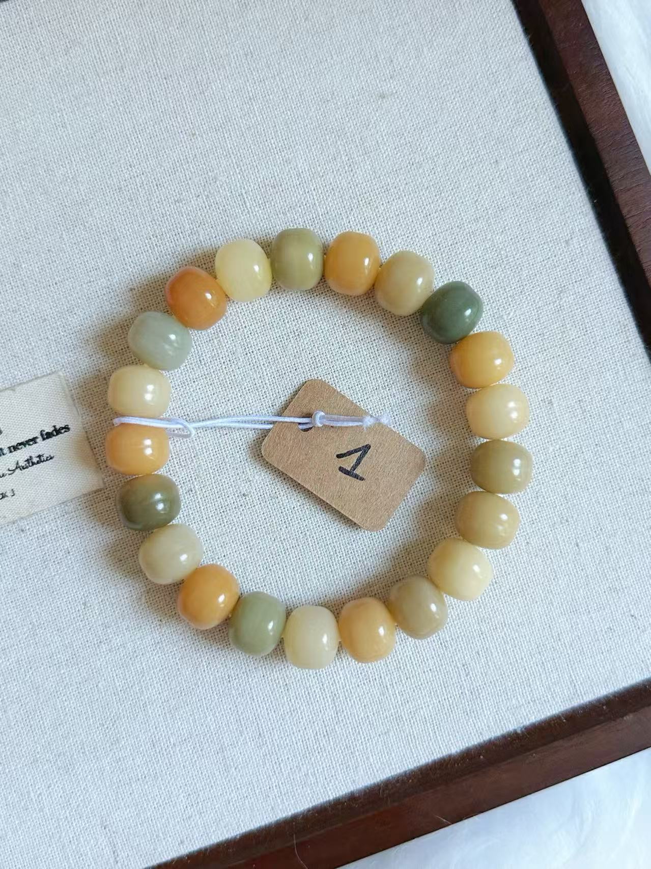 12mm汉堡珠 Bodhi Root Bracelet | Prayer Beads | Handmade Bracelet | Natural Bodhi Root