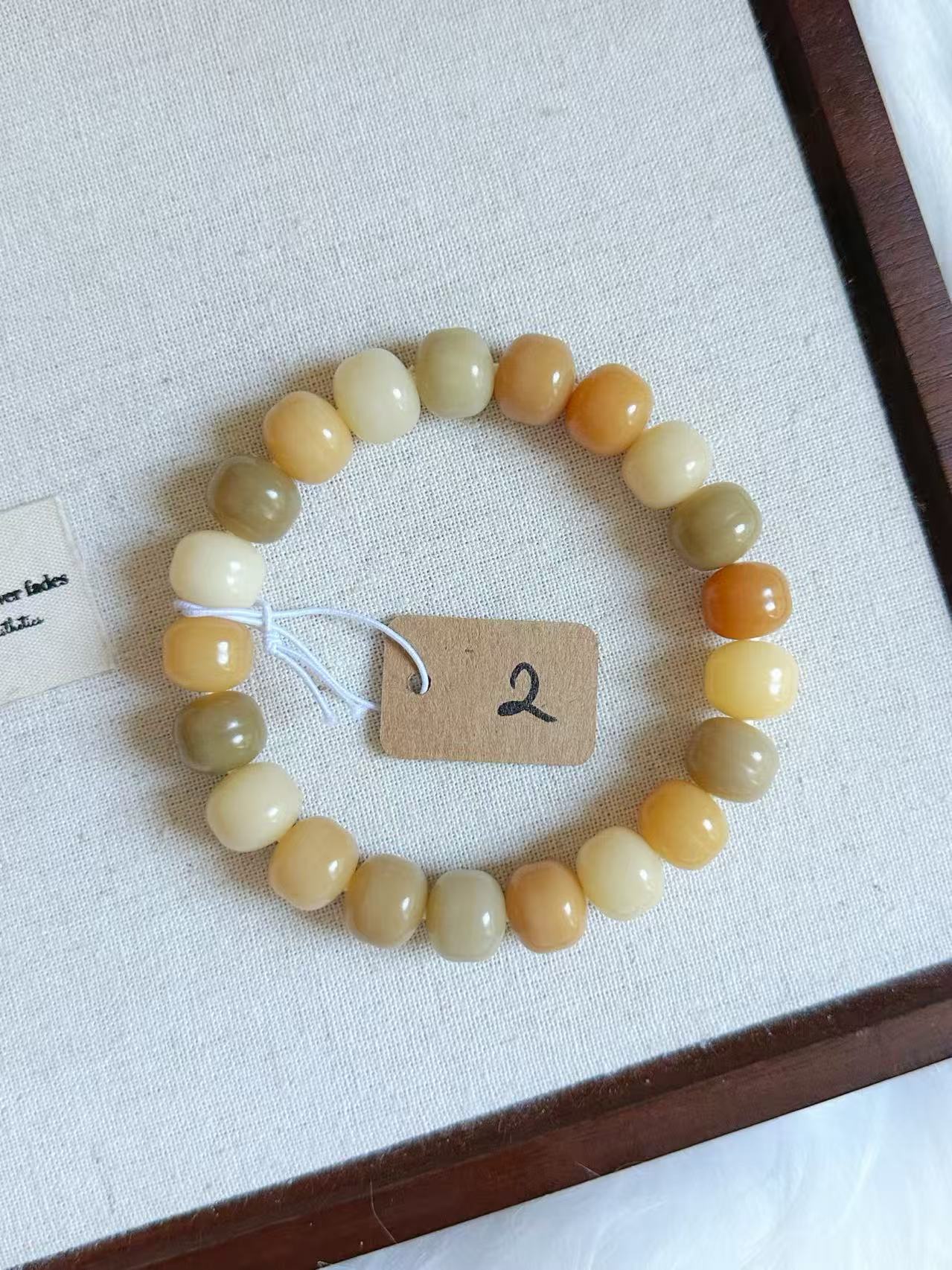 12mm汉堡珠 Bodhi Root Bracelet | Prayer Beads | Handmade Bracelet | Natural Bodhi Root