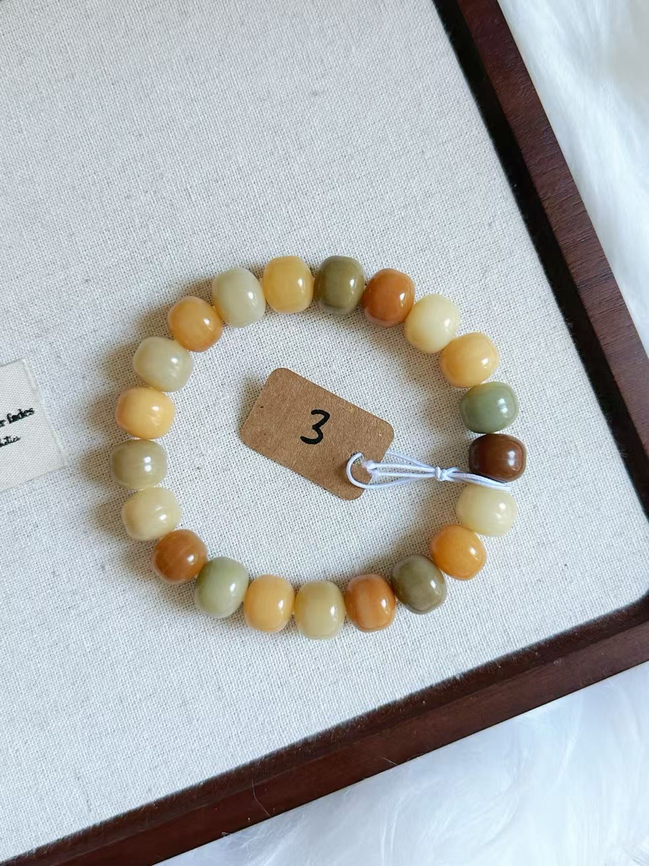 12mm汉堡珠 Bodhi Root Bracelet | Prayer Beads | Handmade Bracelet | Natural Bodhi Root