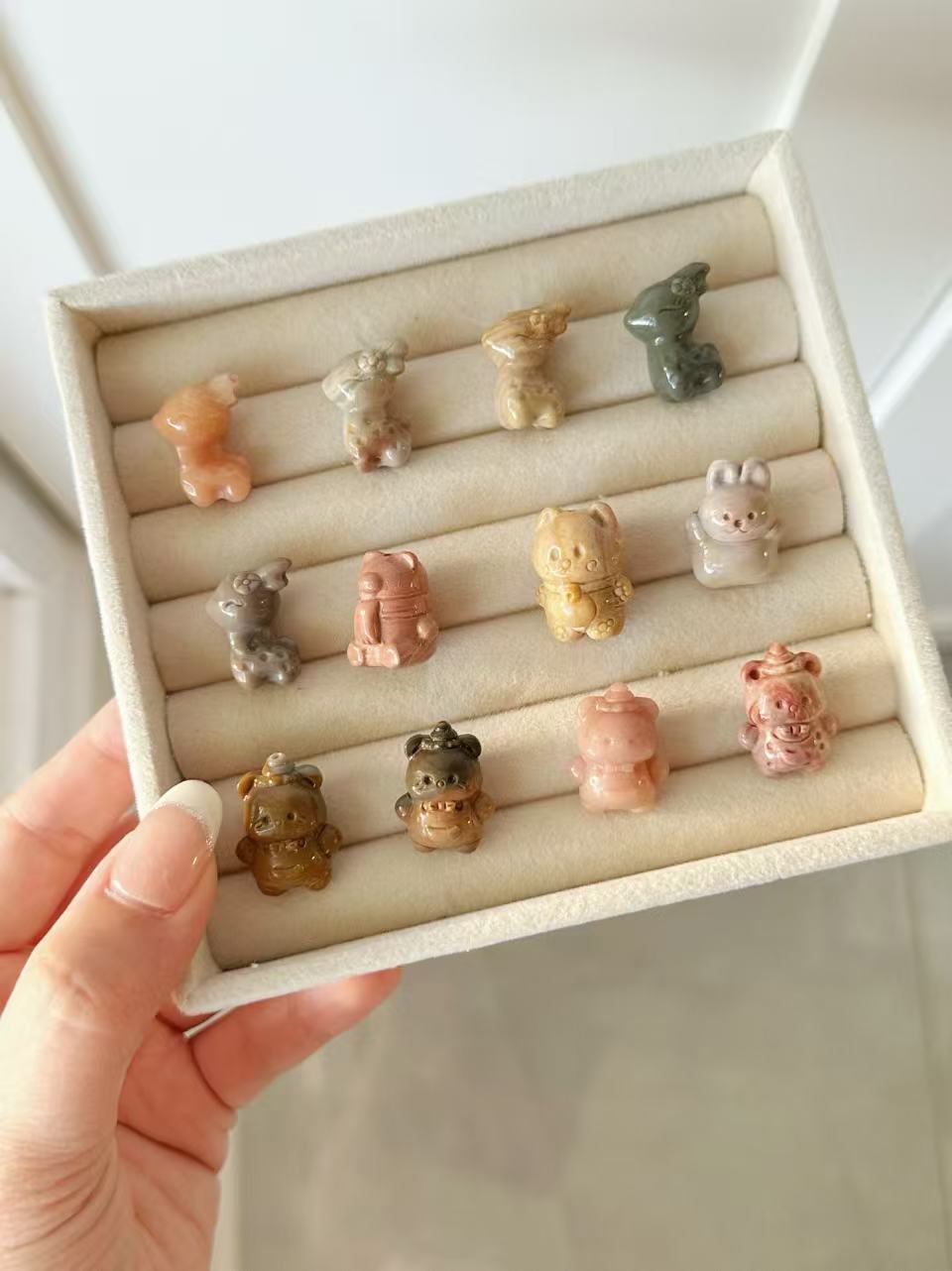 ANIMALS 2 Alashan Agate Bead Charms | Natural Stone Beads, Mixed Colors & Styles | DIY Jewelry Supplies