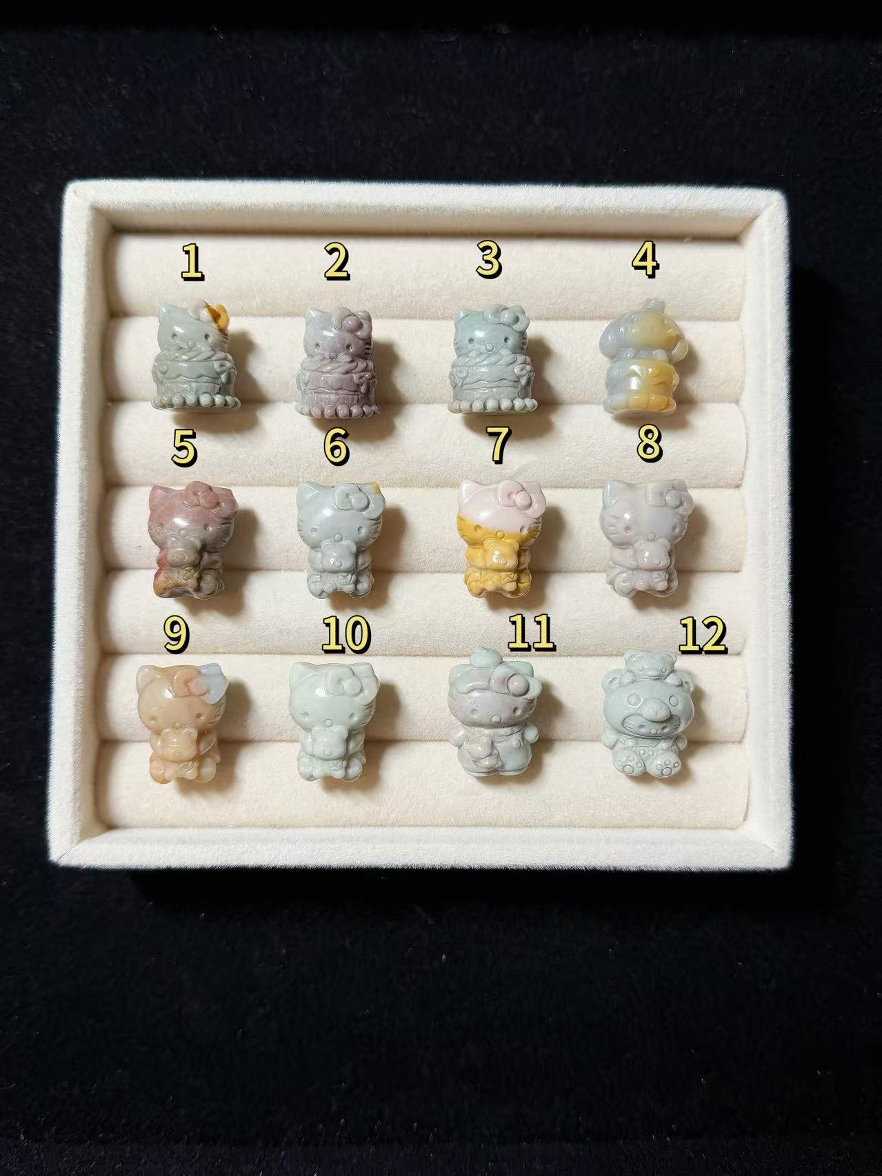SR 8 Alashan Agate Bead Charms | Natural Stone Beads, Mixed Colors & Styles | DIY Jewelry Supplies