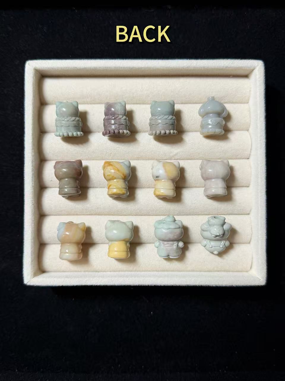 SR 8 Alashan Agate Bead Charms | Natural Stone Beads, Mixed Colors & Styles | DIY Jewelry Supplies