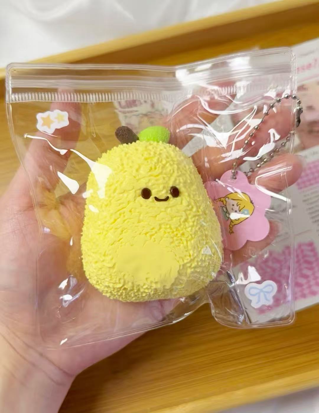 Cute Pear Handmade Taba Squishy Toy | Stress Reliever | Unique Fun | Handmade Slime Toy