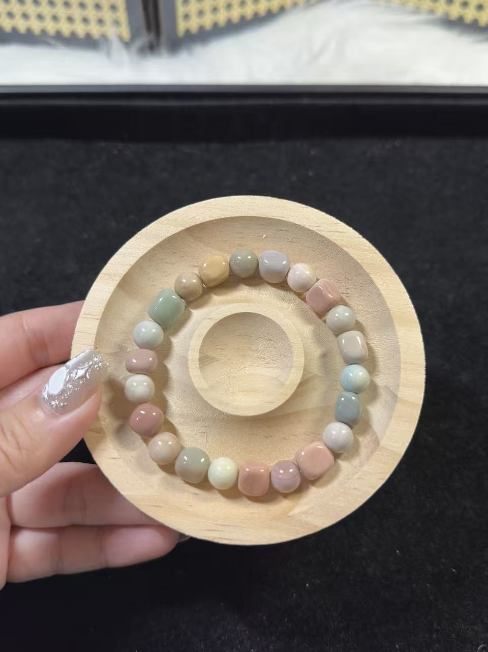 Irregular Alashan Agate Bead Bracelet | Handmade Jewelry | Gemstone Accessories | Gift for Her