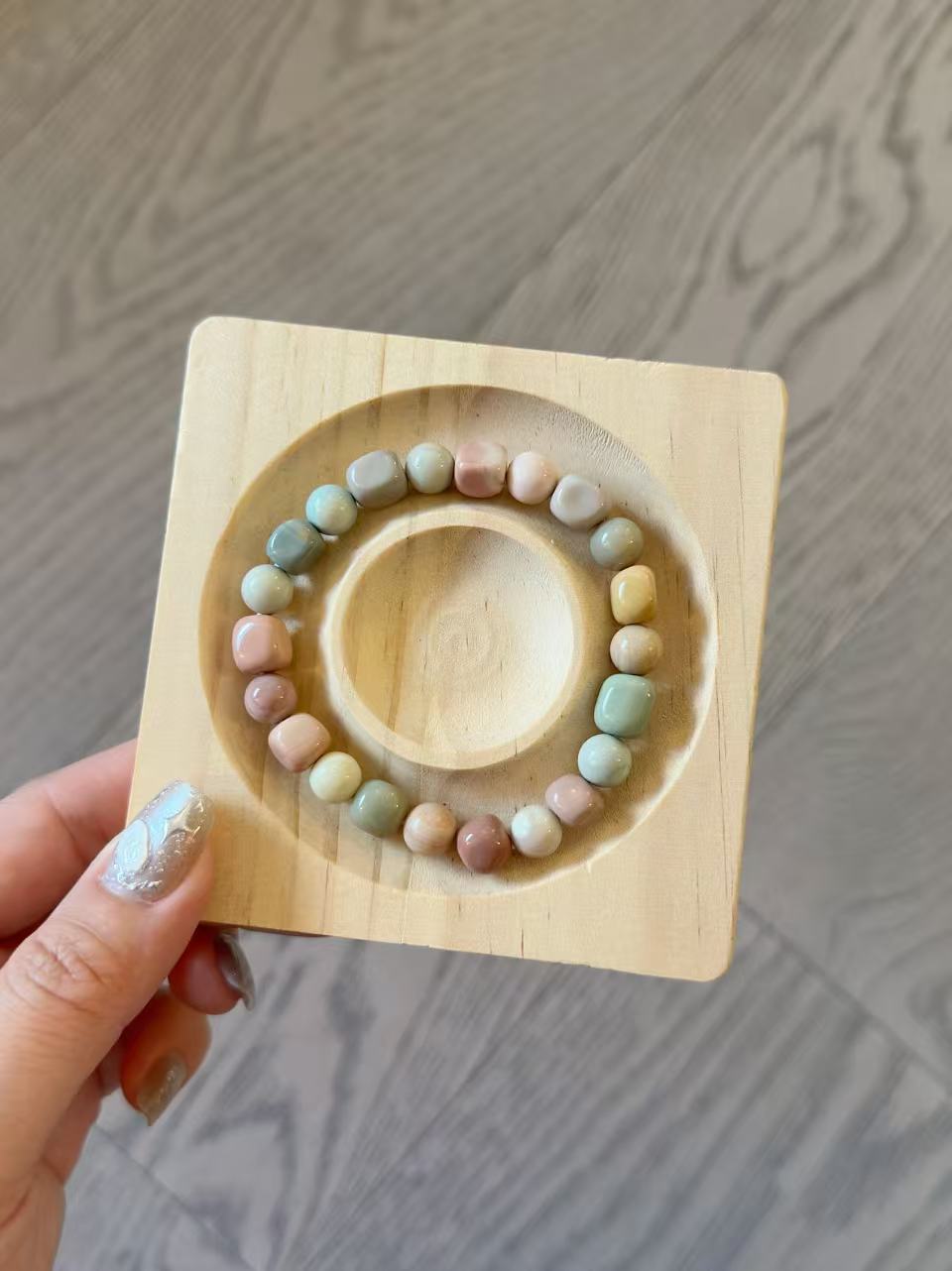 Irregular Alashan Agate Bead Bracelet | Handmade Jewelry | Gemstone Accessories | Gift for Her