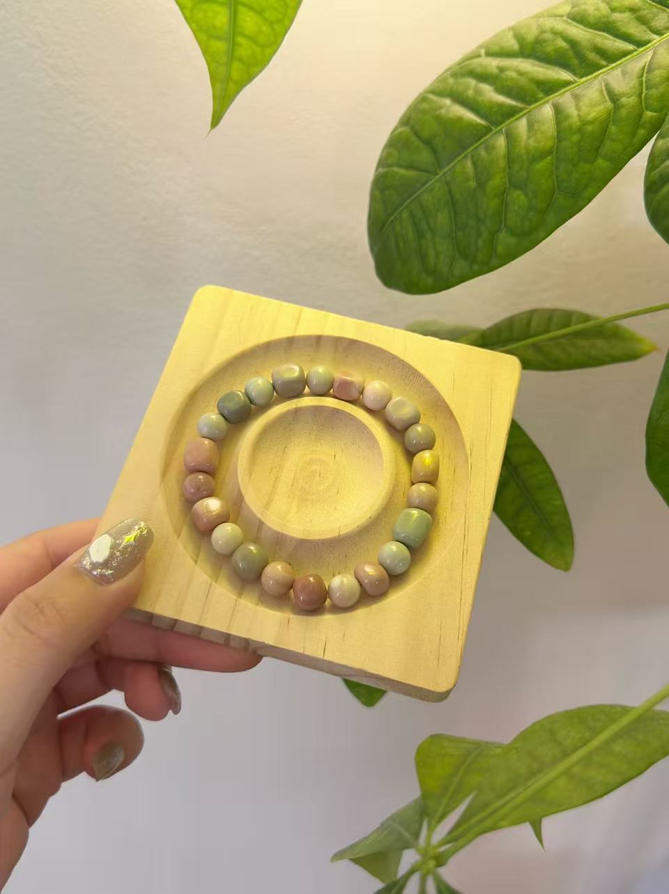 Irregular Alashan Agate Bead Bracelet | Handmade Jewelry | Gemstone Accessories | Gift for Her