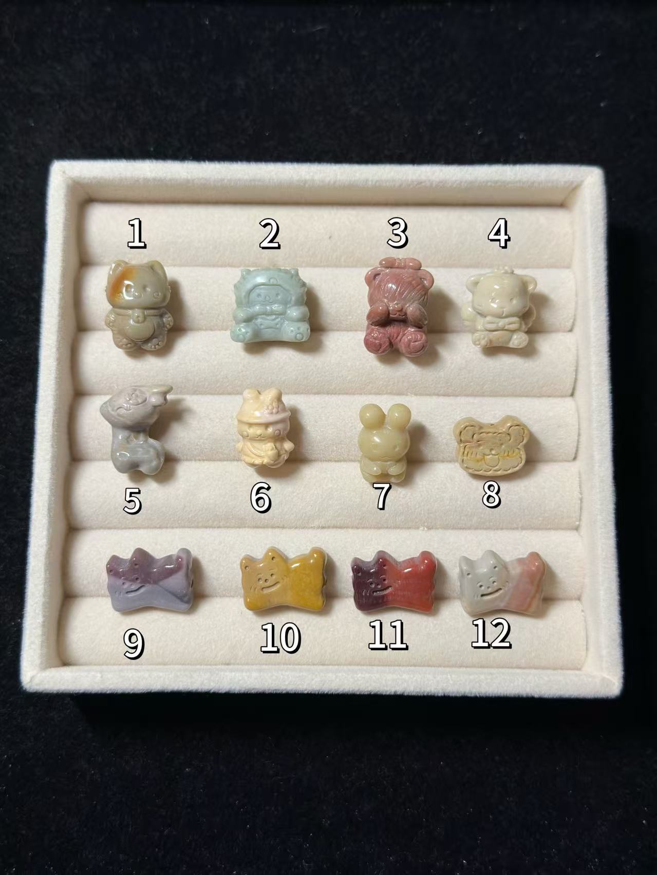 ANIMALS Alashan Agate Bead Charms | Natural Stone Beads, Mixed Colors & Styles | DIY Jewelry Supplies (Copy)