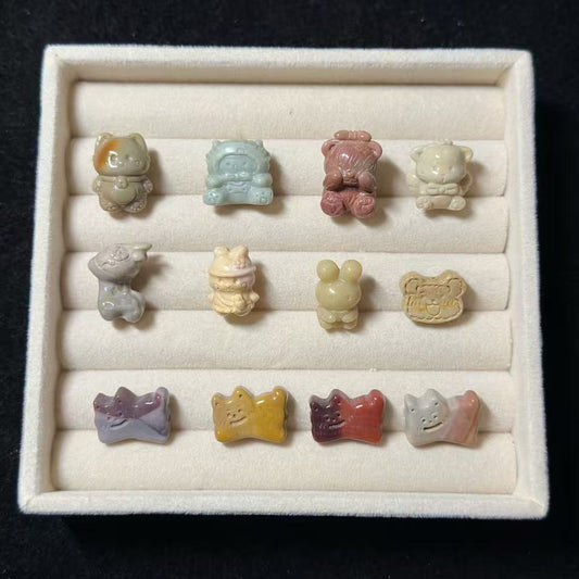 ANIMALS Alashan Agate Bead Charms | Natural Stone Beads, Mixed Colors & Styles | DIY Jewelry Supplies (Copy)