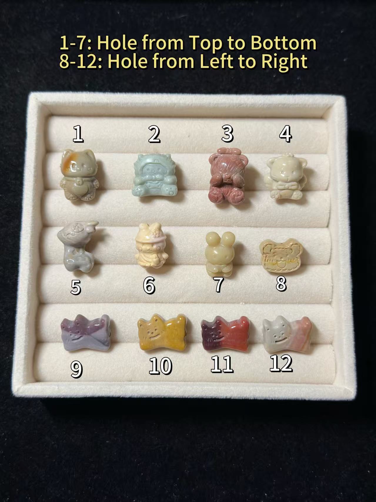 ANIMALS Alashan Agate Bead Charms | Natural Stone Beads, Mixed Colors & Styles | DIY Jewelry Supplies (Copy)