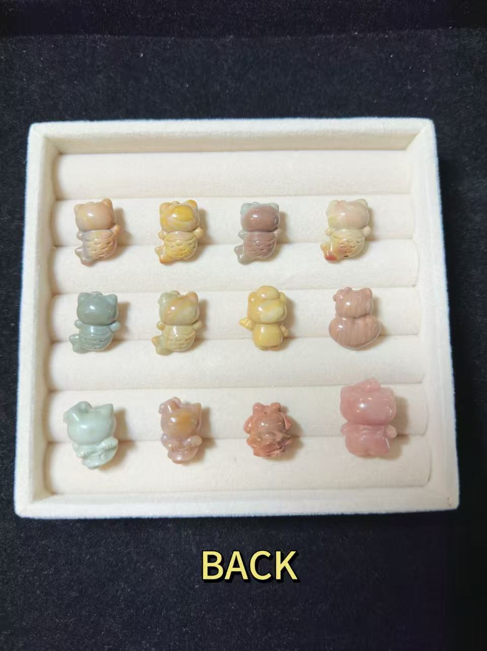 SR 3 Alashan Agate Bead Charms | Natural Stone Beads, Mixed Colors & Styles | DIY Jewelry Supplies