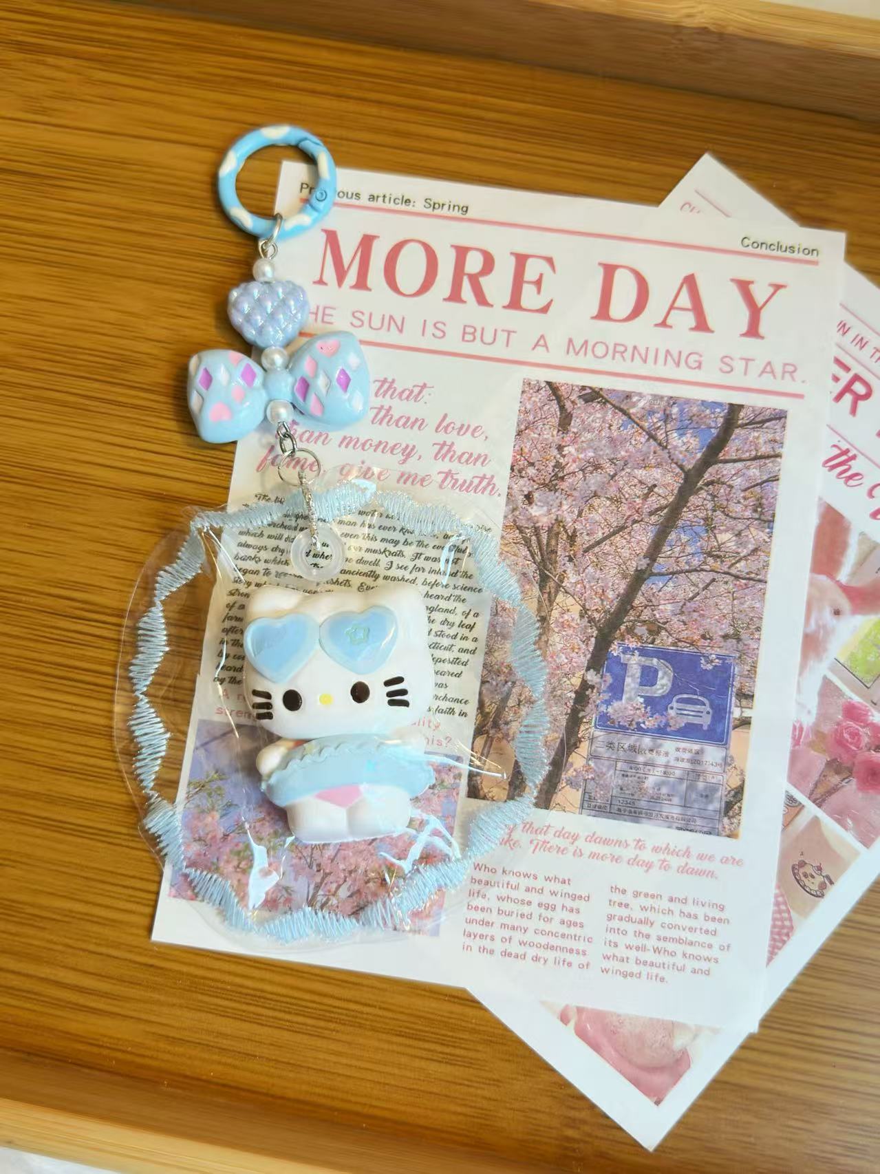 Little Bikini KT Handmade Taba Squishy Keychain | Stress Reliever | Unique Fun | Handmade Slime Toy | Gift Idea