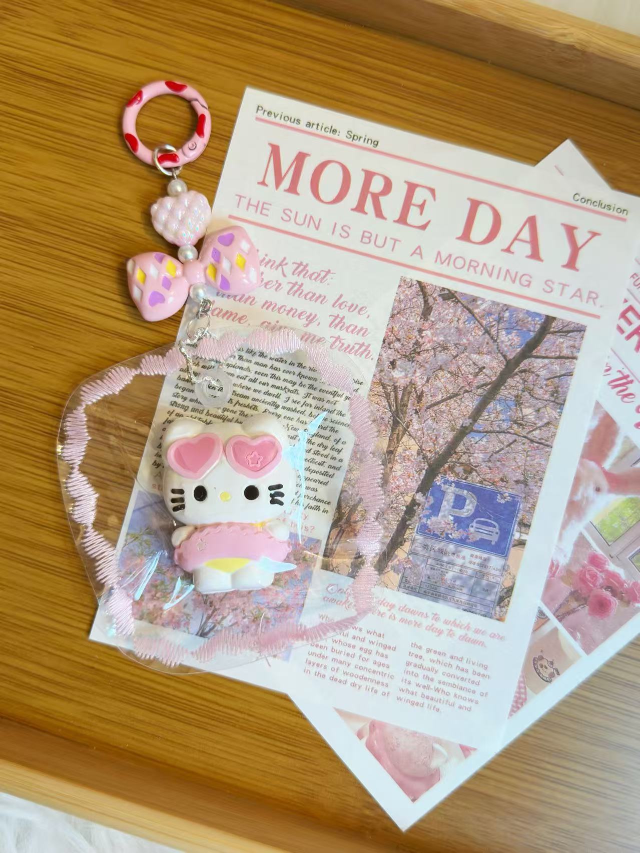 Little Bikini KT Handmade Taba Squishy Keychain | Stress Reliever | Unique Fun | Handmade Slime Toy | Gift Idea