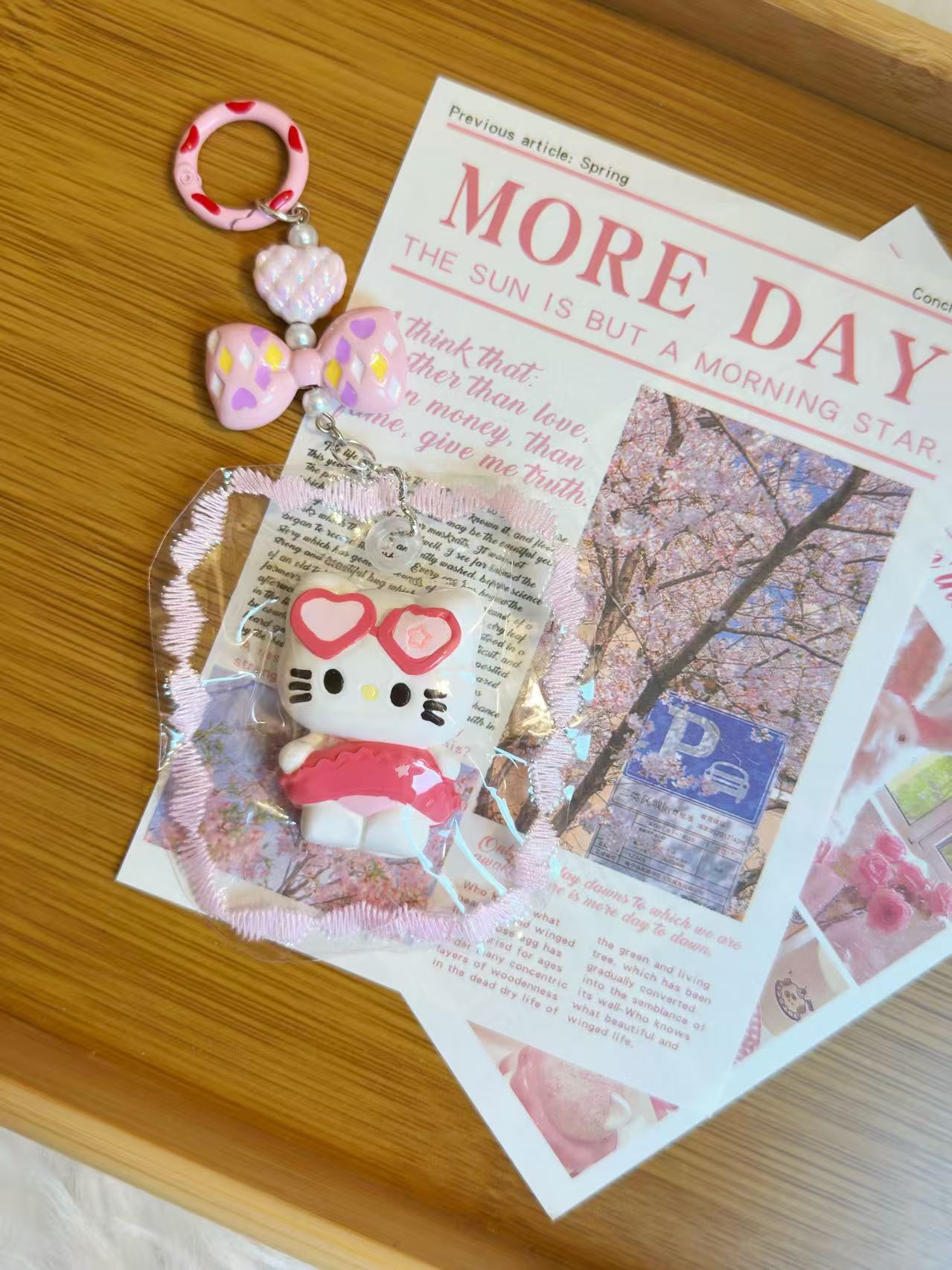 Little Bikini KT Handmade Taba Squishy Keychain | Stress Reliever | Unique Fun | Handmade Slime Toy | Gift Idea