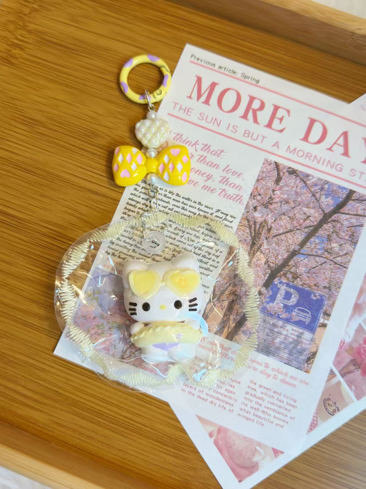 Little Bikini KT Handmade Taba Squishy Keychain | Stress Reliever | Unique Fun | Handmade Slime Toy | Gift Idea