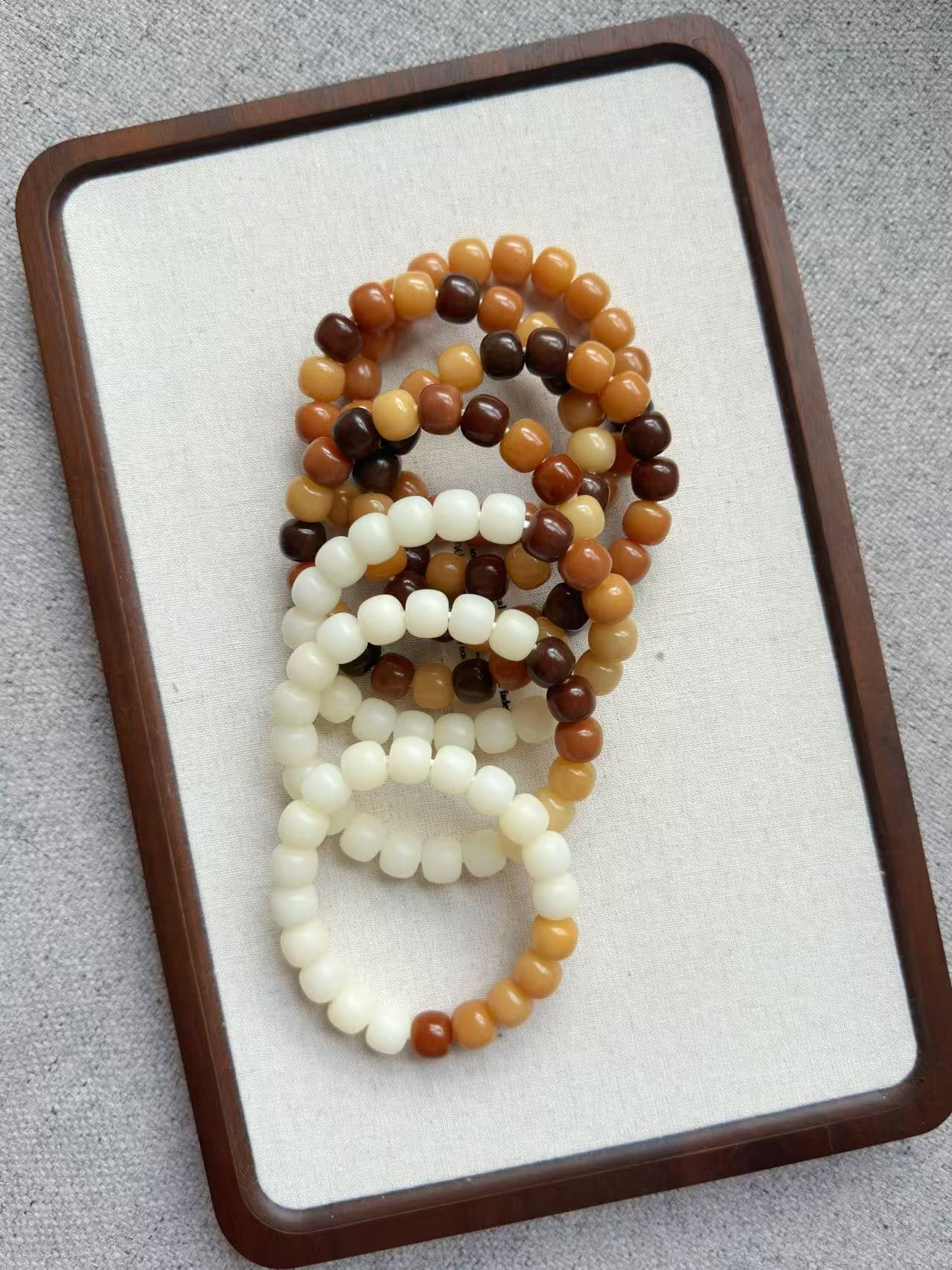 11mm桶珠 Bodhi Root Bracelet | Prayer Beads | Handmade Bracelet | Natural Bodhi Root