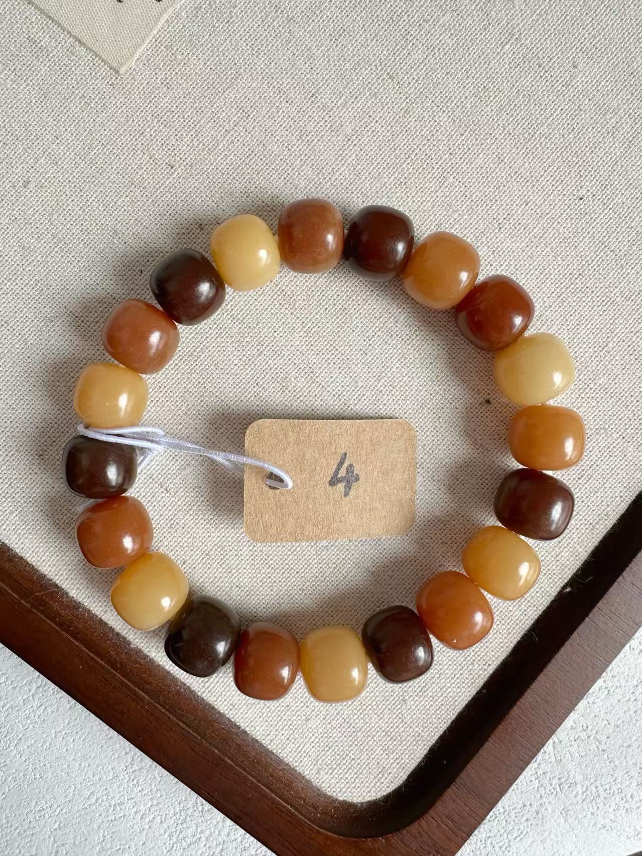 11mm桶珠 Bodhi Root Bracelet | Prayer Beads | Handmade Bracelet | Natural Bodhi Root