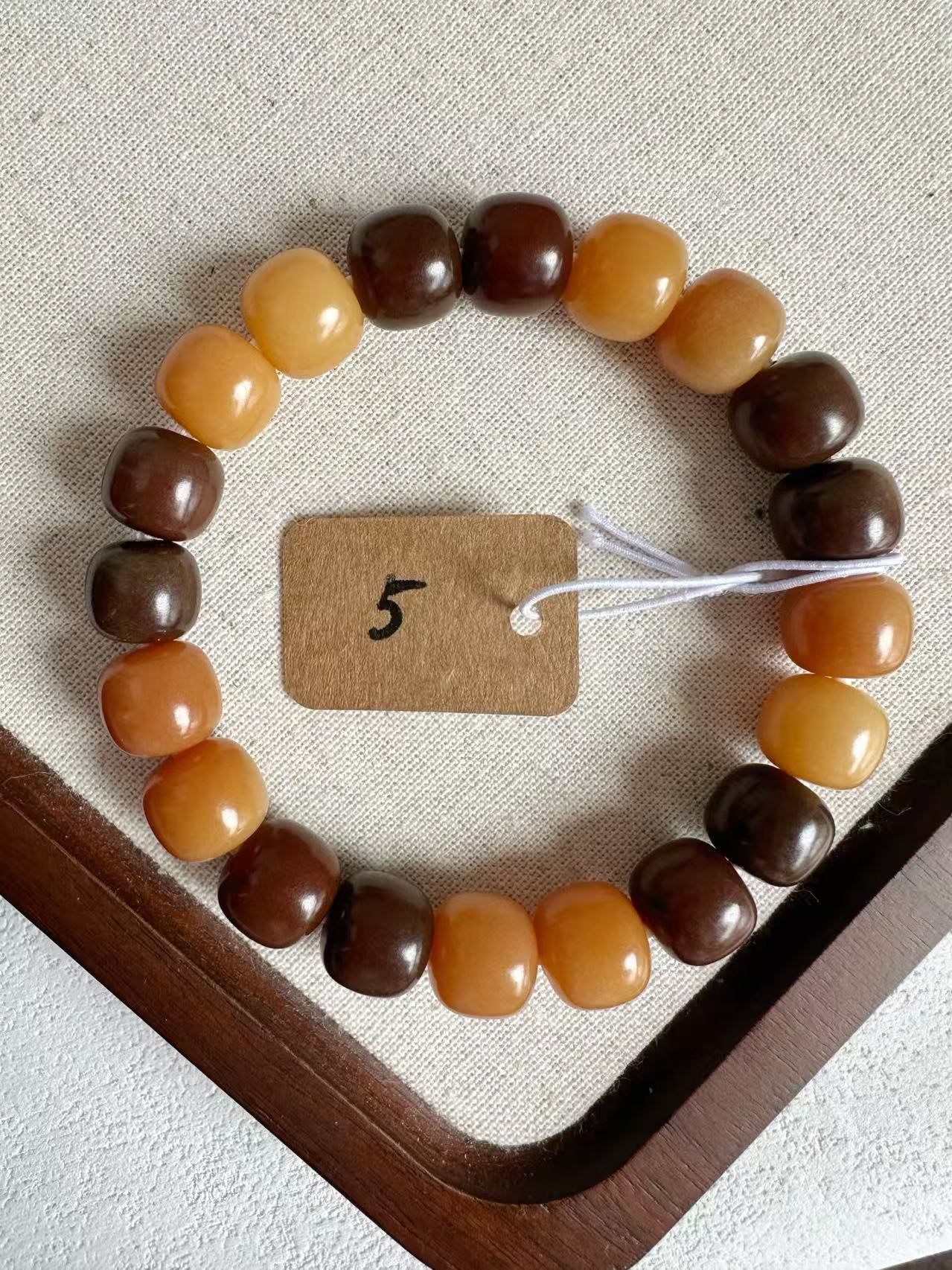 11mm桶珠 Bodhi Root Bracelet | Prayer Beads | Handmade Bracelet | Natural Bodhi Root