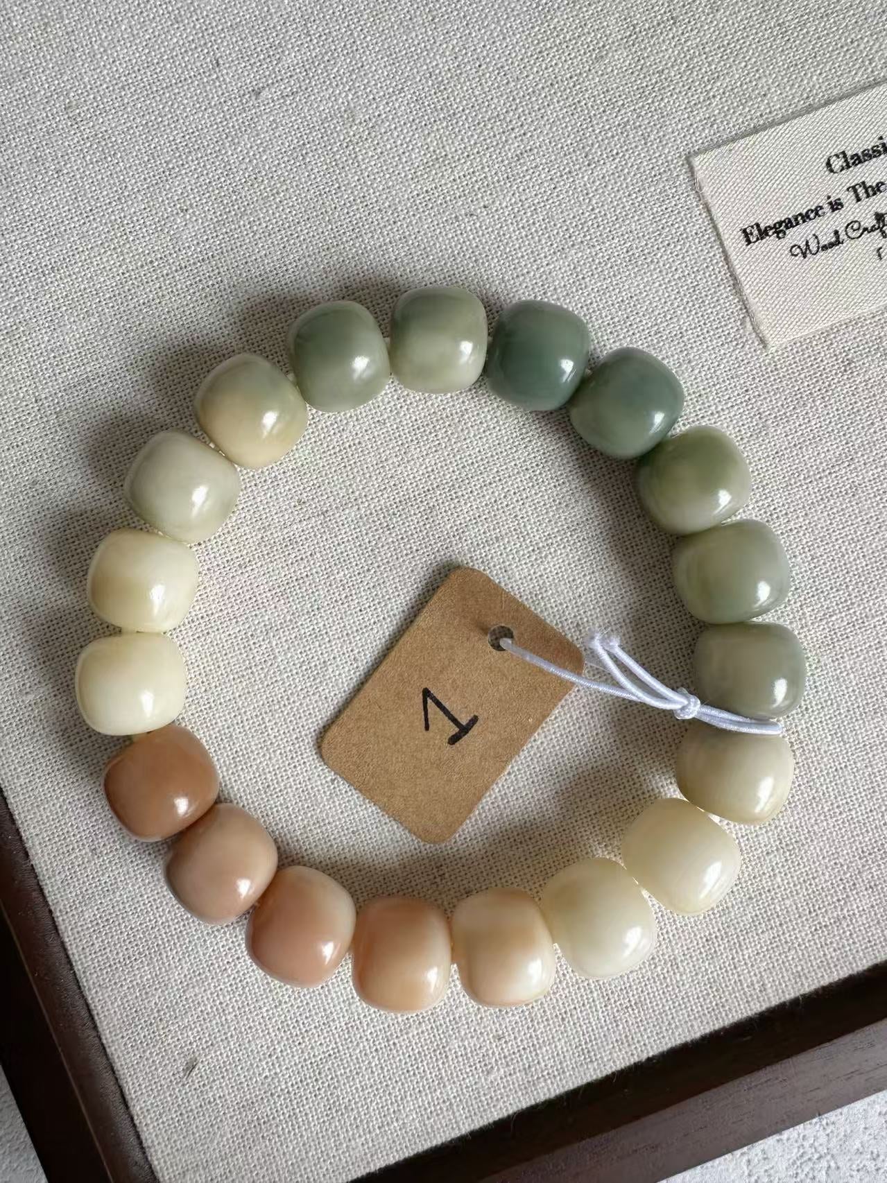 12mm桶珠 Bodhi Root Bracelet | Prayer Beads | Handmade Bracelet | Natural Bodhi Root