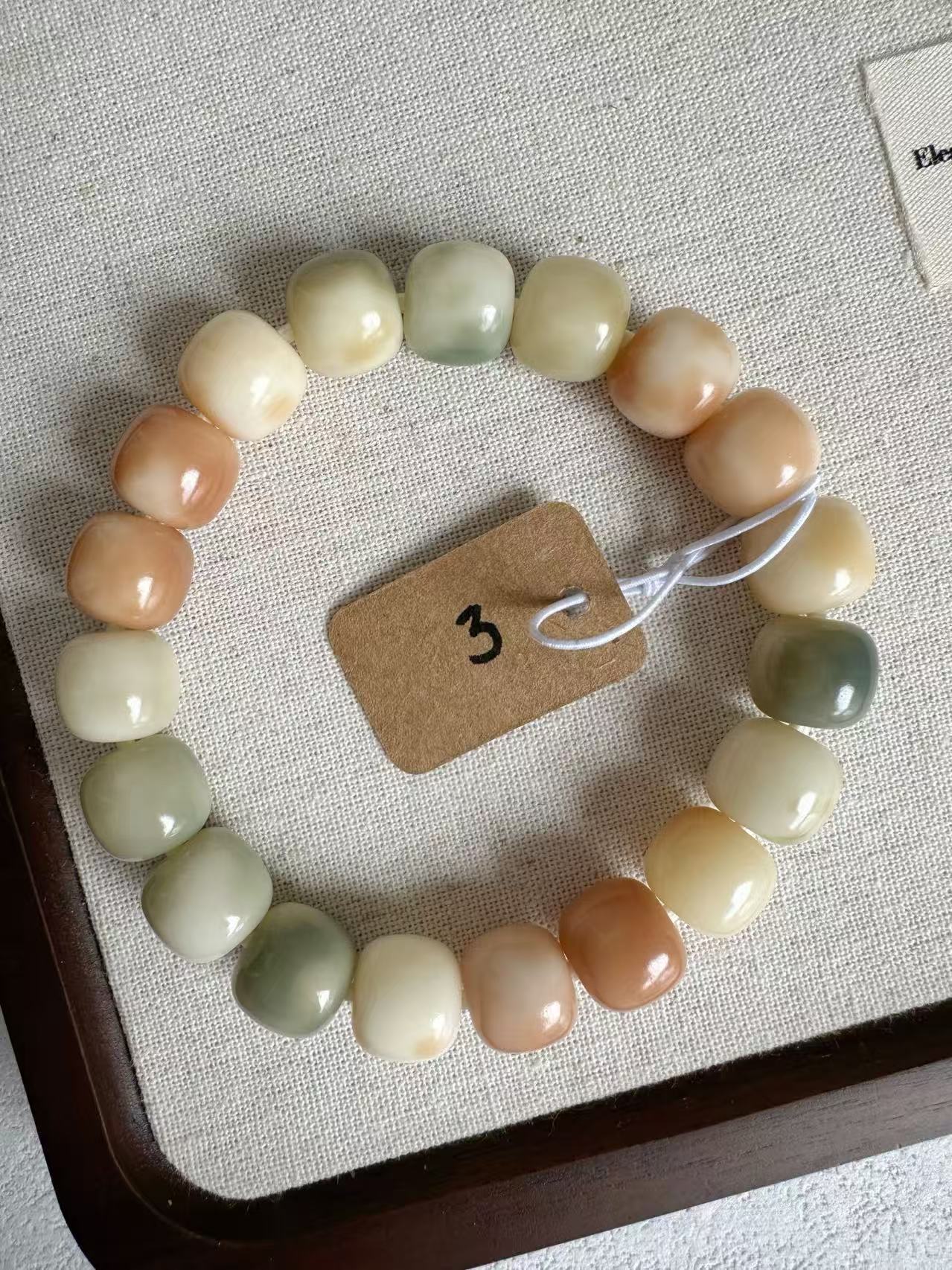 12mm桶珠 Bodhi Root Bracelet | Prayer Beads | Handmade Bracelet | Natural Bodhi Root