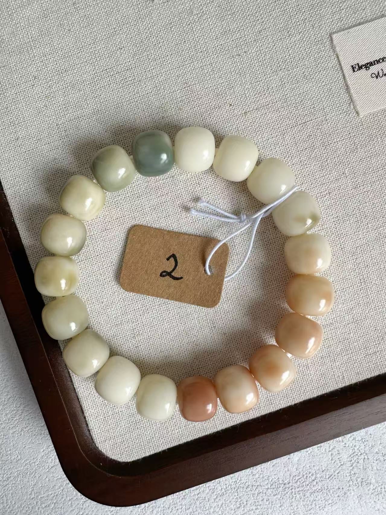 12mm桶珠 Bodhi Root Bracelet | Prayer Beads | Handmade Bracelet | Natural Bodhi Root