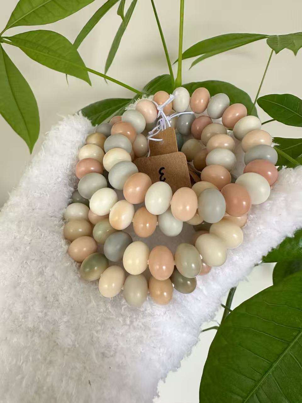 14mm算盘 Bodhi Root Bracelet | Prayer Beads | Handmade Bracelet | Natural Bodhi Root