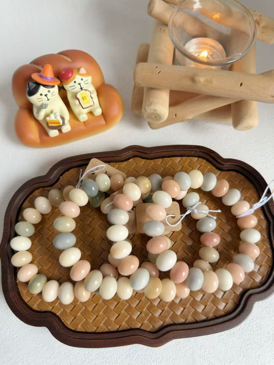 14mm算盘 Bodhi Root Bracelet | Prayer Beads | Handmade Bracelet | Natural Bodhi Root