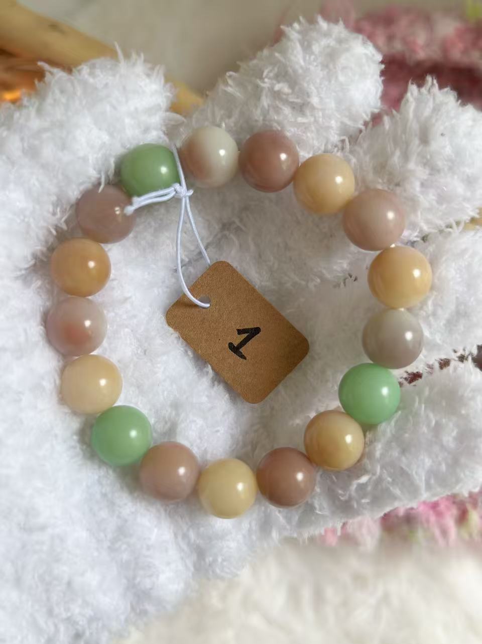 13mm圆珠马卡龙 Bodhi Root Bracelet | Prayer Beads | Handmade Bracelet | Natural Bodhi Root