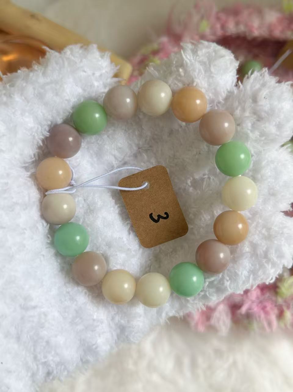 13mm圆珠马卡龙 Bodhi Root Bracelet | Prayer Beads | Handmade Bracelet | Natural Bodhi Root