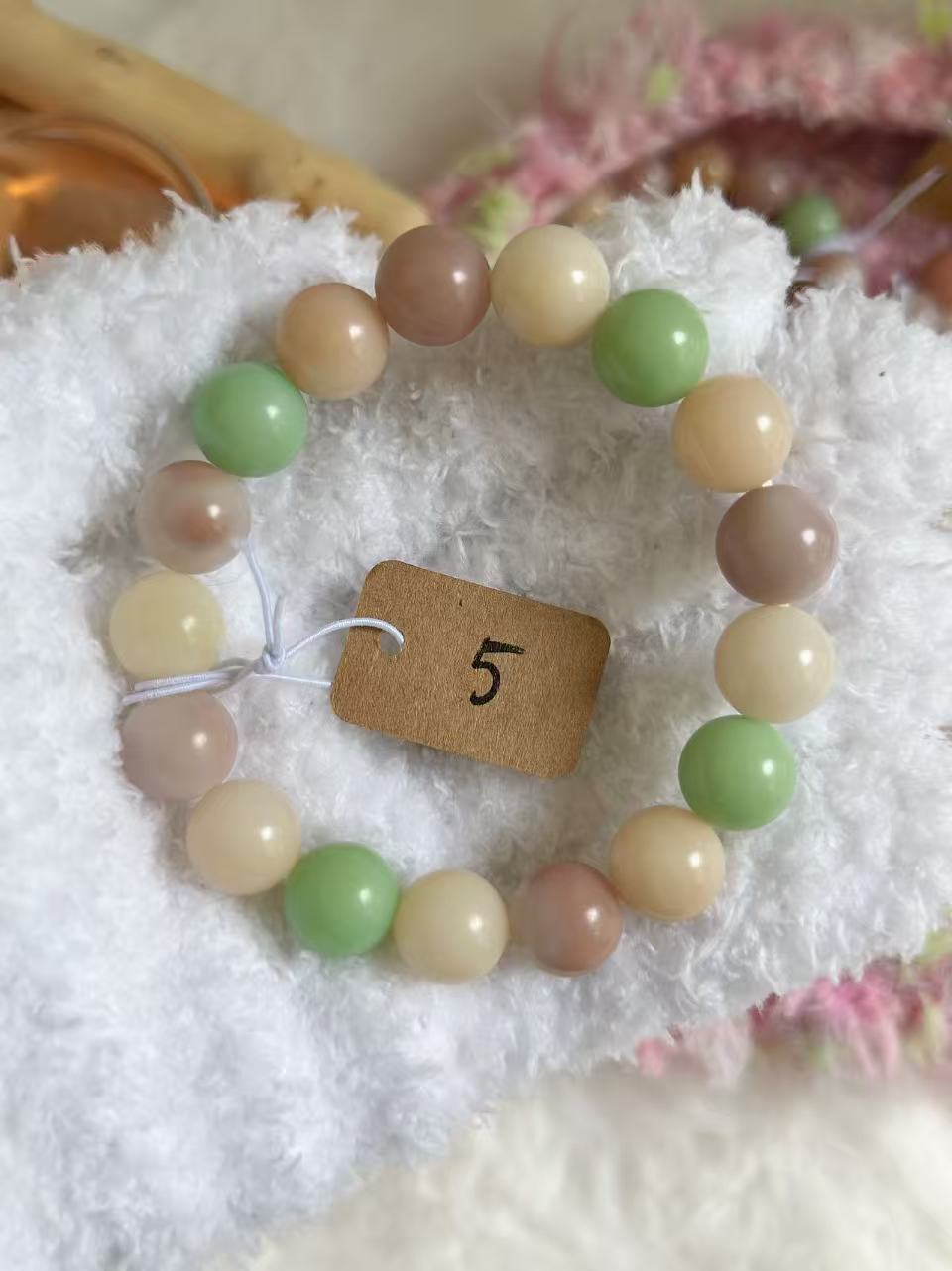 13mm圆珠马卡龙 Bodhi Root Bracelet | Prayer Beads | Handmade Bracelet | Natural Bodhi Root